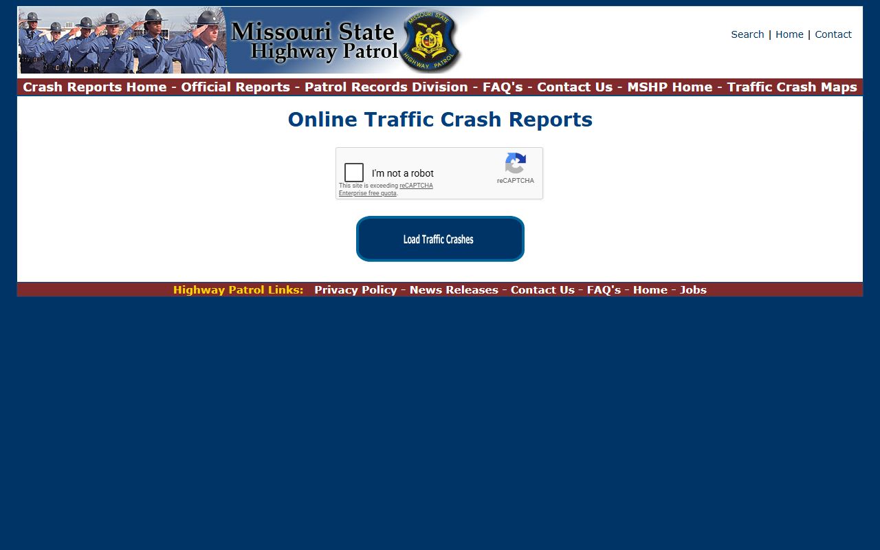 St. Francois County arrest records and court charge records through Missouri State Highway Patrol search