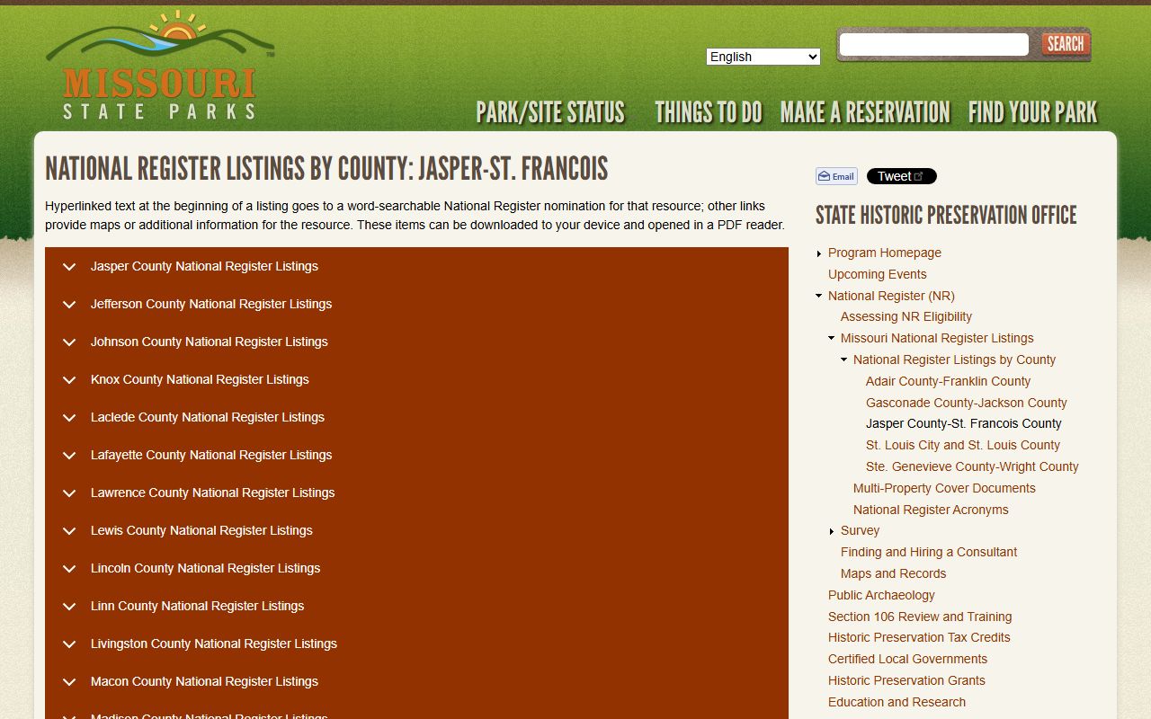 St. Francois County court records historic place context