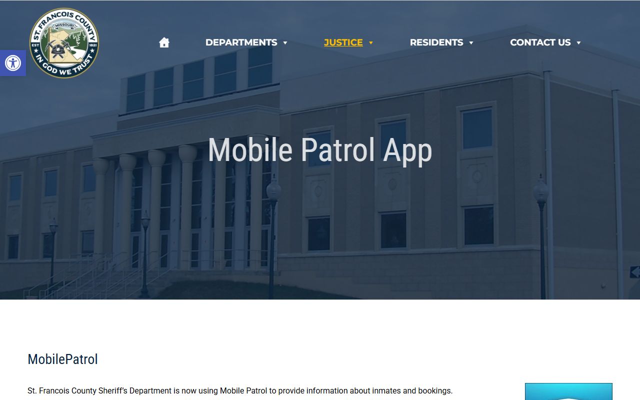 St. Francois County inmate records MobilePatrol booking app