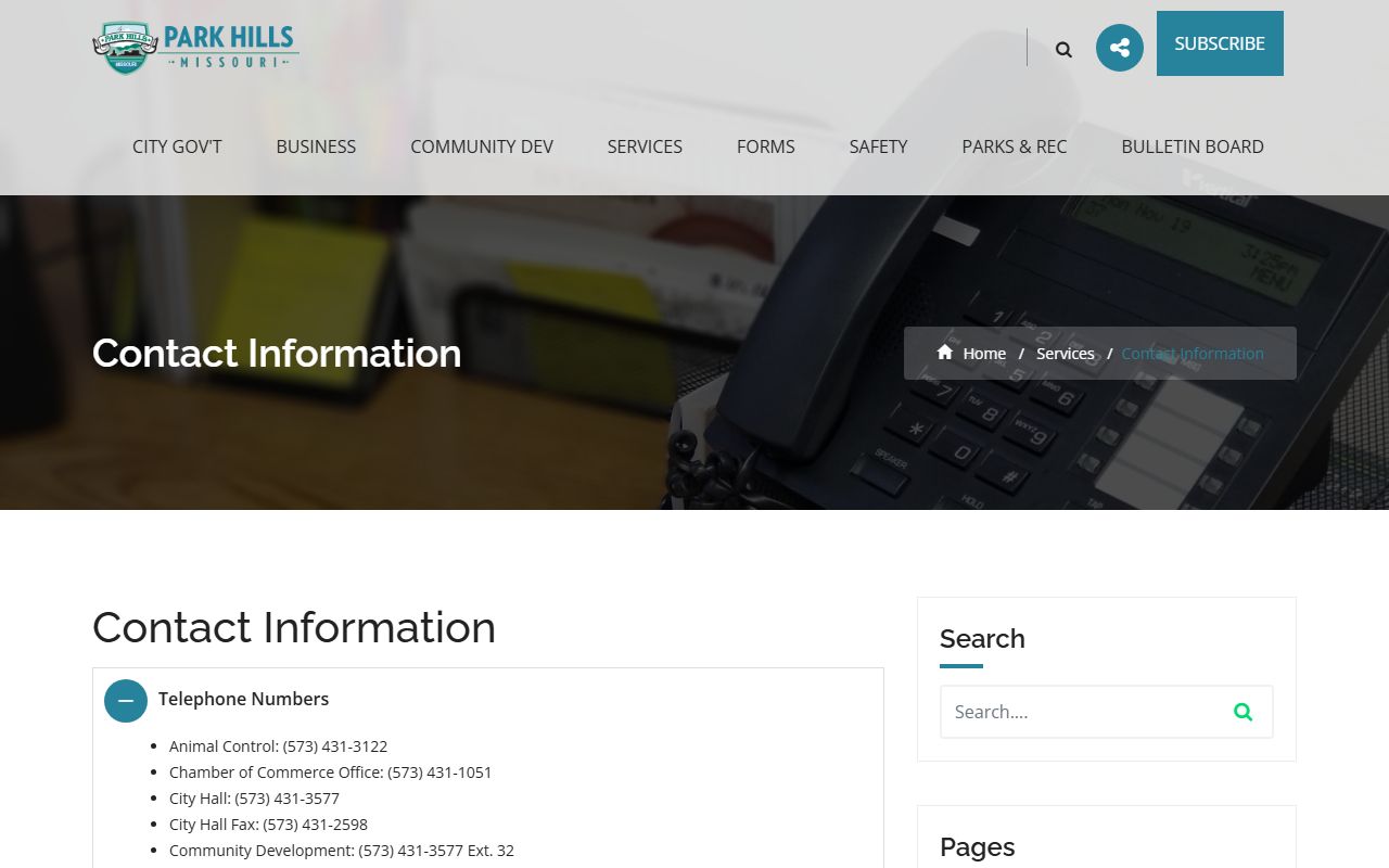 St. Francois County traffic court records Park Hills municipal contact